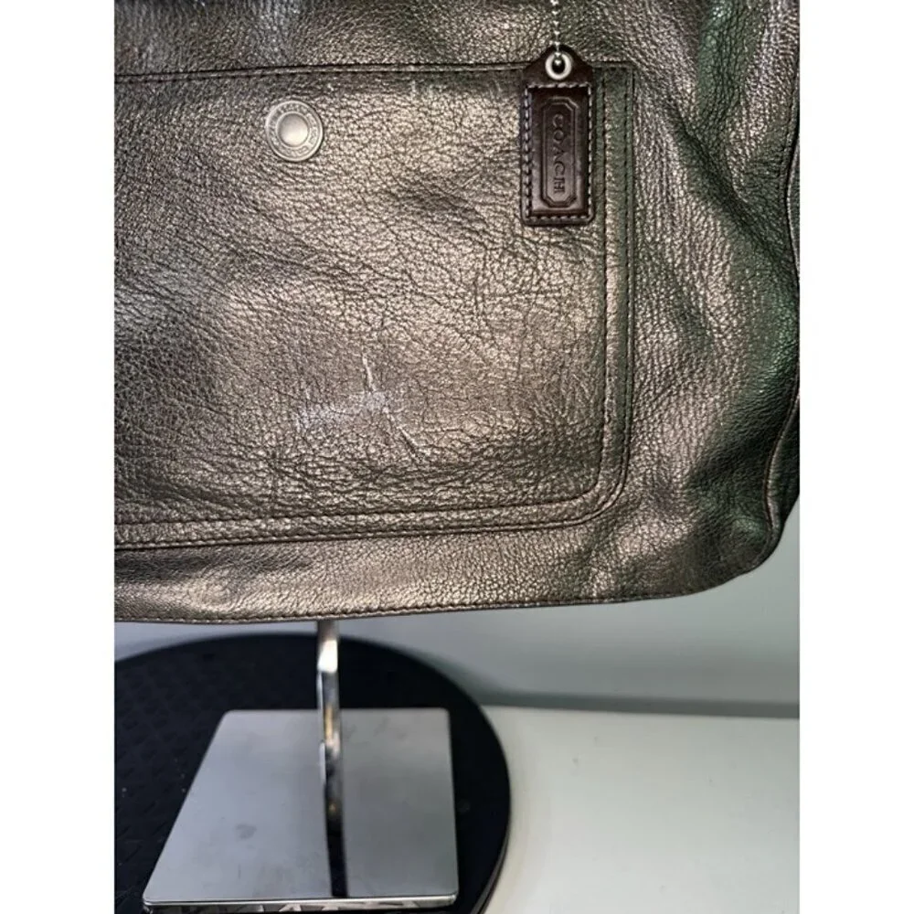 Coach Chelsea Metallic Graphite Tote F10903